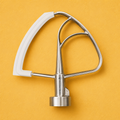 Willow Haven flex edge beater in classic white for KitchenAid 6 Qt bowl-lift mixers