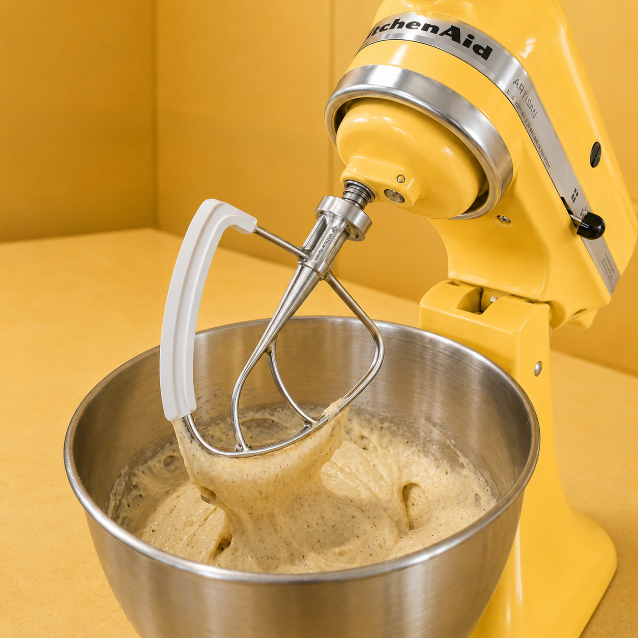 Flex edge beater in KitchenAid stand mixer