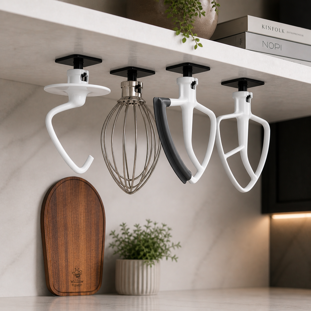 KitchenAid Attachment Holders - Wall Mount Organisers for Stand Mixer Accessories