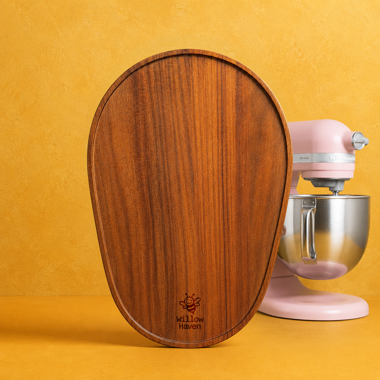 Acacia Wood KitchenAid Mixer Slider